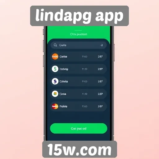 Exploração das opções de pagamento no lindapg app